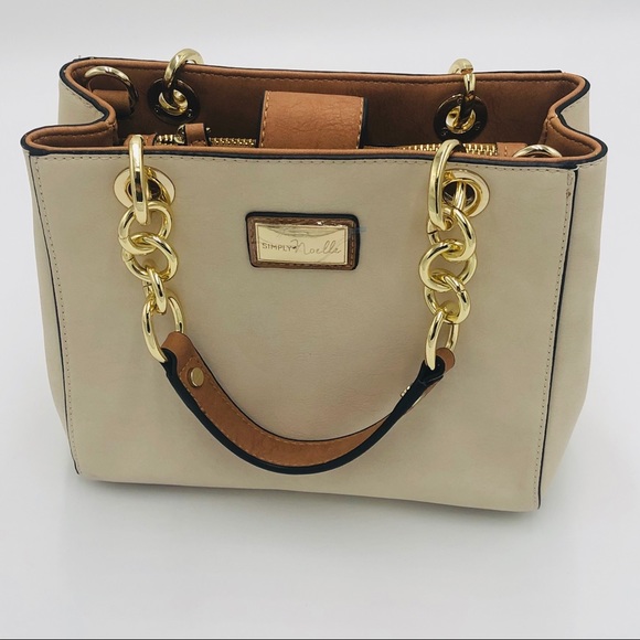 Simply Noelle Handbags - Simply Noelle cream and tan purse